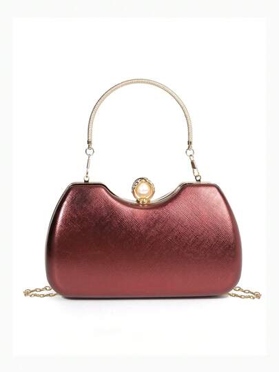 Women's Box-Shaped Evening Clutch, Fashion Versatile Suitable For Multiple Occasions