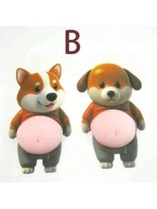 2pcs Anti-Collision Dog Truck Silicone Stickers, Car Decals, Suitable For Car Doors, Exterior, Trucks, Home Walls, Furniture, Cabinets, Great Valentine's Day Gift (Random Size) - Multicolor - View 14