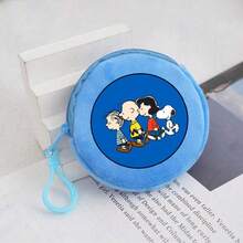 1 ví đựng tiền xu hình Snoopy, ví tròn hình chú chó hoạt hình, ví mini cầm tay, ví đựng chìa khóa dễ thương, quà tặng sinh nhật vui nhộn theo chủ đề anime (Kiểu ngẫu nhiên) - Nhiều màu - Xem 7