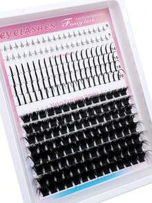 300D/200D/160D/120D/100D80D/60D DIY Lash Clusters Long 6-20mm Lash Spikes Lower Eyelashes 280pcs/264pcs/248pcs/232pcs/216pcs Eyelash Clusters Volume Individual Lashes DIY Spiky Lash Extension Manga Cluster Eyelash Extensions Mink Strips Lashes Thick - D - View 9