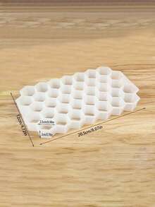 1个极简硅胶盖蜂窝状37格硅胶冰格，硅胶冰块模具，冰淇淋冰棒模具 - 彩色 - 查看 7