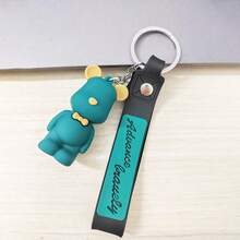 1pc Cartoon Bow Tie Bear Keychain, Suitable For Men And Women, Teddy Bear Keychain, Car Key, Cute Bag/Phone Charm, Back To School Gift, Valentine's Day Gift - Multicolor - View 15