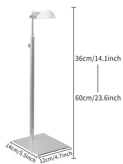 Estante ajustable de acero inoxidable para colgar bolsos, soporte de pie para bolsos