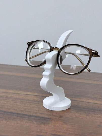 2pcs Unique Arched Eyeglass Holders - Practical Minimalist Black Design, Plastic Material, Suitable For Living Room, Bedroom, Office, Or As A Gift For Family And Friends, Can Add Decoration To Desktops Or Bedside Tables, Home Decor Accessories, Minimalist Design, Holiday Gift, Valentine's Day Gift, New Year Gift (1/2pcs Optional)