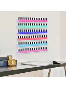 15英寸6层透明亚克力指甲油架，可容纳66-90瓶，多用途亚克力悬浮式收纳架 - 無色 - 查看 7