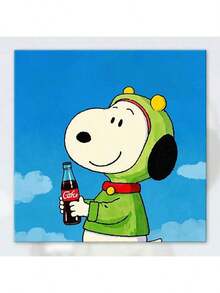 SNOOPY 1件装花生漫画正版数字油画套装 - 丙烯可爱DIY艺术 | 返校季减压手工，适合儿童和成人，随机样式（随机风格） - 彩色 - 查看 11