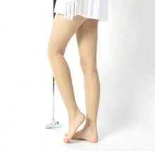 Quần lửng giữ nhiệt chống tia UV dưỡng ẩm dành cho nữ chơi golf, kết hợp với tất lụa 40D. - Chín điểm - Xem 9