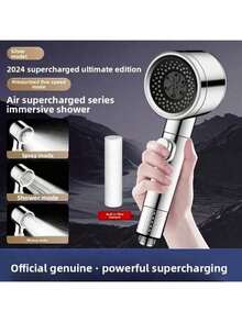 1 套高压三模式淋浴喷头套装 | 固定式和手持式淋浴喷头组合，豪华浴室水龙头配件 - 多色 - 查看 13