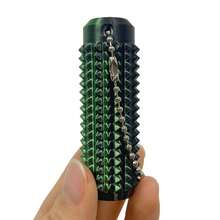 1个带刺钥匙扣，有助于缓解焦虑，带来积极情绪；成人减压玩具；3D打印透气钥匙扣吊坠；3D打印渐变按摩滚轮；用于缓解压力；触觉感官工具，带有纹理尖刺和透气孔；缓解疼痛玩具；模块化设计有助于肌肉放松和缓解压力；完美的减压和感官放松礼物；送给朋友的独特礼物 - 多 - 查看 11