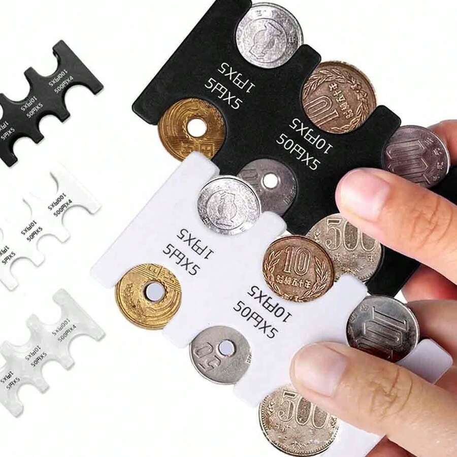 1pc ABS Yen Coin Clip, Multifunctional Coin Organizer Wallet - View 1