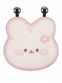 Cute Pink Rabbit Car Seat Cover, Breathable Mesh Cushion, Cartoon All Season Universal Car Seat Pad - Honeycomb - View 13