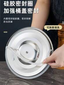不锈钢密封桶，加厚茶叶罐，运输桶，食用花生油桶，牛奶桶，酒桶，油桶，大容量家用储米桶，防潮储粮，锁扣设计，双层密封盖，适用于存放大米、面粉、谷物、大豆、花生、食用油、茶叶、宠物食品等。一桶多用，满足不同需求，镜面抛光内壁，易于清洁。 - 查看 10
