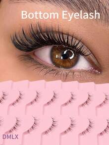 10 Pairs Of Fairy Lower Lashes – Clear Band,Fully Transparent Eyelashes Dry, Lightweight & Beginner-Friendly For Daily Wear - View 3