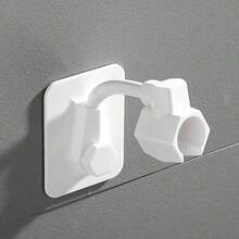 3pcs No-Drill Fixed Base, Adjustable Rainfall Shower Head Bathroom Shower Head Accessories, Shower Bracket - Type a - View 5