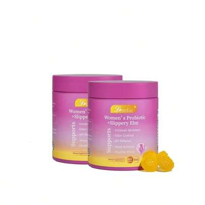 2 Pack Women's Probiotic Gummies – Vaginal Health Support, PH Balance, Odor Control, Intimate Moisture Supplement, 120 Gummies Total