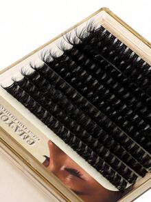120D/100D/80D/60D/50D/40D/30D Soft & Fluffy Eyelash Cluster Set, Thick Eyelash Extension, Individual Lashes, Faux Mink Lash Cluster, D+ Curled, 10MM/12MM/14MM/16MM/18MM Eyelash Extension, Thick Eyelash Extension, Eyelash Cluster, DIY Makeup (200/180/140pcs/Box) Eyelash Cluster, Eyelash Cluster, Individual Lashes, Eyelashes, False Eyelashes - D+ - View 9