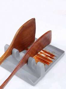 1pc Multi-Function Silicone Spoon/Spatula Holder, Utensil Rack, Versatile Kitchen Tool Organizer - Xem 11