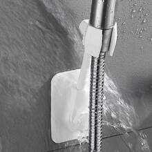 3pcs No-Drill Fixed Base, Adjustable Rainfall Shower Head Bathroom Shower Head Accessories, Shower Bracket - Type a - View 9