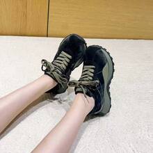 Spring Luxury Slimming Casual Sneakers GJA53638 - Green - View 1