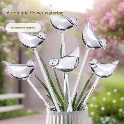 自动喂鸟装置，即使外出也不用担心植物枯萎！即插即用，自动滴灌和吸水，无需用电即可精准控水，让您的植物每天都保持水分充足！