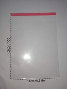 100pcs OPP Self-Adhesive Bags Wholesale, Clothing Shirt Packaging Self-Sealing Transparent Plastic Bags - Multicolor - View 11