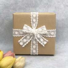 Pita Renda Bordir Bunga Lebar 2cm (2 Yard/5 Yard) Kain Renda Jahit Dekoratif untuk Gaun, Dekorasi Pernikahan, Pembungkus Kado, dan Kerajinan DIY - A1 - View 4