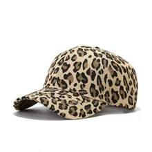 Nuovo cappellino da baseball alla moda con stampa leopardata, copricapo casual da festa, cappello da sole con protezione UV, adatto per uomo e donna, pesca, feste di compleanno, golf, decorazione retrò di campagna, estate, spiaggia, vacanze, festival, viaggi - Multicolore - Visualizzare 2