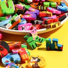 Alphabet Creative Eraser Cross Border 26 English Letter Eraser Creative Cartoon Gift Set Children's Rubber [Random Pattern Shipping] - Multicolor - View 5