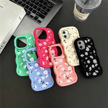 1pc Painted Fresh Daisy Dragonfly Pattern Macaron Phone Case Compatible With Moto G54 G04 For Honor 400/400 Lite/400 Pro For Infinix Hot 40i/Smart / - Mauve Purple - View 6
