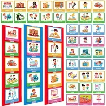 1pc Early Education Visual Flashcards, Colorful English Learning Cards For Children, Early Education Toys To Stimulate Learning Ability - 彩色 - 查看 13
