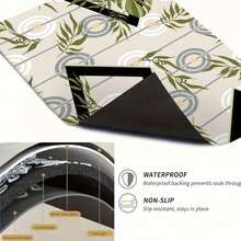 1pc Healing Light Pattern Silicone Mat, Warm Family Atmosphere, Silica Gel, Anti-Slip, Suitable For Washing Machine Cover, Dryer Cover, Coffee Machine Mat, Kitchen Counter Mat, Multi-Purpose Household Mat - Forest Dance Party With Light Spots and Bubbles - View 10