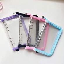 1 Pc A6 Transparent Sticker Book, Loose-Leaf Binder, Sticker Album, Sticker Pages, Stamp Collection Book, Pocket Book, 3D Stickers, Sticker Book, Photo Storage Sleeves, Book Cover, Collectible Card Box, Photo Album, Budget Planner, Diary, Notebook, Office Supplies - A6 - View 6