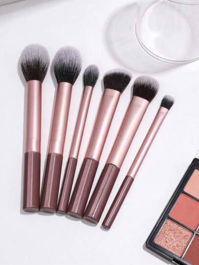Professional 6pcs Makeup Brush Set, High Quality Pink Powder Brush, Blush Brush, Contour Brush, Eye Shadow Brush, Highlighter Brush, Cosmetic Brushes For Flawless Makeup Application,Brush Set,Makeup Brush Kit,Make Up Brush Set,Make Up Set Complete,Makeup Brush Set,Complete Makeup Kit,Brush Kit,Brushes Makeup Set,Makeup Gift Set,Set,Giveaways,Professional Makeup Brushes,Complete Makeup Set