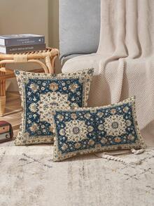 4pcs Bohemian Style Vintage Geometric Art Throw Pillow Covers, Eid Al Adha, Eid Mubarak, Bakrid, Festival Of Sacrifice, Eid Ul Adha, Linen Blend Cushion Covers, Various Sizes, Add Artistic Vibe To Living Room, Bedroom And Office, Modern Home Decor, Living Room Decor, Bedroom Decor, Sofa Decor, Car Pillow Covers, Invisible Zipper, Single-Sided Print, Machine Washable (No Filling) - Multicolor - View 8