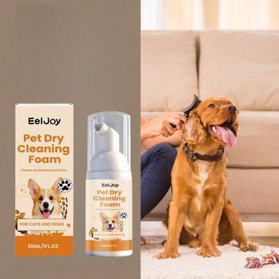 Pet Cleansing Mousse, Gentle Formula Non-Irritating, Daily Deodorizing And Moisturizing Pet Shampoo