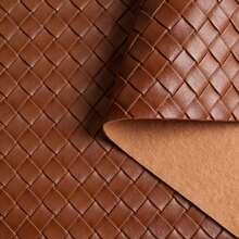 1 Roll High-Quality 3D Woven Pattern Faux Leather Fabric (12*53 Inches) - Fashionable And Innovative Crafting Fun, Suitable For Making Leather Earrings, Bows And Handbags, Belts Design, DIY Craft Material - Durable, Versatile And Easy To Sew - 30*138CM - View 10