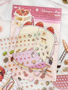 1pc Miniature Scenery Sticker, Micro Store Series, PET 3D Daily Kitchen Miniature Scene Sticker For Scrapbooking DIY Stickers Funny Stickers Kindle Scrapbook Supplies Laptop Sticker - Multicolor - View 2