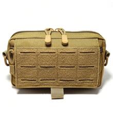 Outdoor Tactical Waist Bag With MOLLE Attachments, Functional Hanging Pouch, Military Medical First Aid Kit Tool Bag - Multicolor - View 1