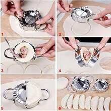 Stainless Steel Dumpling Maker, Dumpling Skin Mold, Ravioli Maker, Pastry Press, Wrapper, Pastry, Kitchen Accessories PYUD - Small - View 5