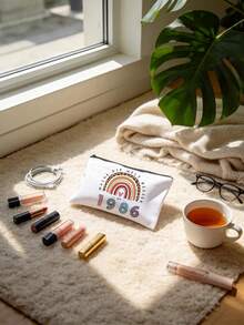 1/3/510 pezzi Borsa trucco per regali di 40° compleanno, borse cosmetiche divertenti per 40° compleanno, idee regalo per 40° compleanno borsa trucco (solo borsa), disponibile anche per regali di 20°, 30°, 50°, 60° compleanno, adatta per amici, amanti, famiglia - multicolore - Visualizzare 4
