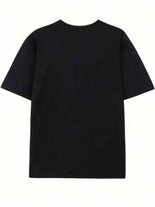 Disney Toy Story Pizza Restaurant Patterned T-Shirt-High-Quality Washable Cotton, Short-Sleeved T-Shirt For Men And Women In Summer, Machine Washable, Regular Version, Disney T-Shirt, Casual Wear. - màu đen - Xem 2
