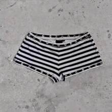 Summer Clothing Gothic Spicy Girl Fashion Women's Emo Metal Ring Decoration Shorts Harajuku Sexy Ultra Short Shorts Punk - Đúng - Xem 4