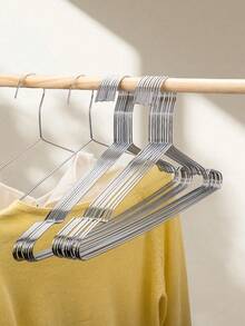 40pcs Extra Thick Stainless Steel Ultra-Thin Metal Hangers, Space Saving, 15.8 Inch Length - Multicolor - View 7