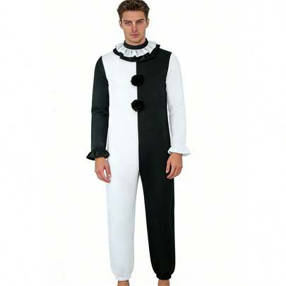 1 Set Men's Cosplay Costume, Joker Outfit Inspired By American Movie, Without Mask