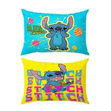 PROVIDENCIA Disney Stitch Universe Reversible Pillow - Cadet Blue - View 1