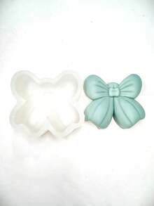 Bowknot Silicone Mold, Butterfly Shaped Silicone Mold For Plaster, Scented Candle, Chocolate, Candy - A-White - View 5