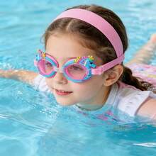 1pc Adjustable Strap Youth Swimming Goggles, Wide Frame High Definition Swim Goggles, Unisex - Multicolor - View 5