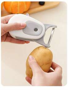 1pc 3-In-1 Portable Fruit & Vegetable Peeler, Outdoor Cucumber Peeler, Handheld Skin Remover Tool - Multicolor - View 6