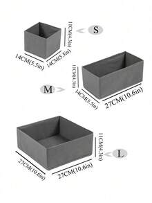 1/3/6件装内衣收纳盒，抽屉整理盒，梳妆台抽屉收纳盒，卧室衣物收纳盒，适用于连衣裙、裤子、鞋子、牛仔裤、靴子、裙子，卧室，家居收纳，春季衣物，简约风格，夏季上衣 - 彩色 - 查看 11