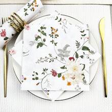 100/60/20 chiếc khăn giấy in hình dùng một lần kích thước 13 * 13 inch, giấy trang trí tiệc, sinh nhật, tiệc cưới, họp mặt gia đình, trang trí nhà hàng, v.v. - Xem 11